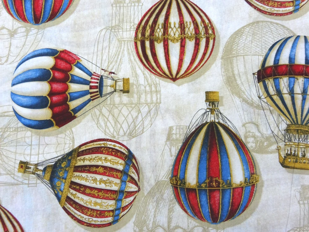 Poťahovka bielo-béžová "horkovzdušný balón" 