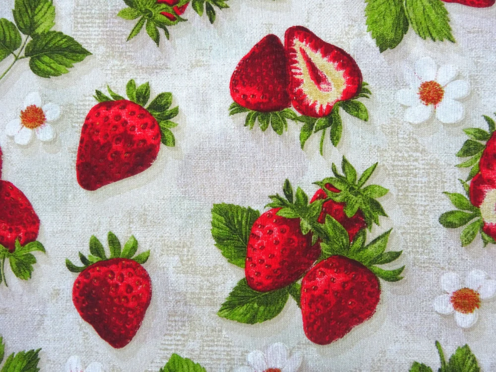 Poťahovka prírodná "jahody" 