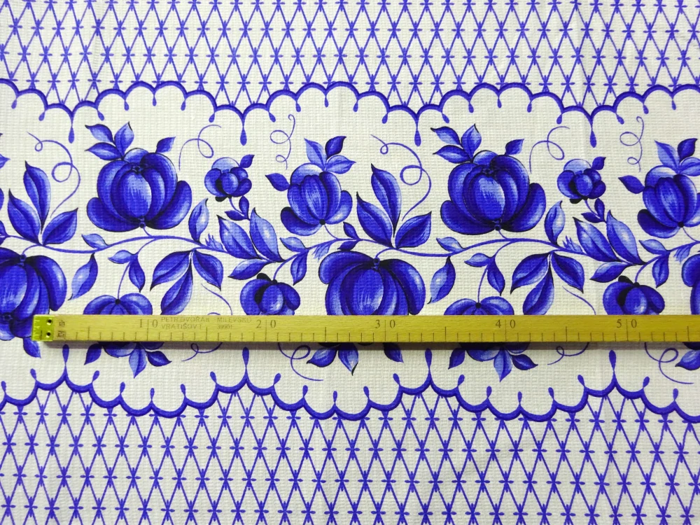 Utierkovina biela "modrý vzor"