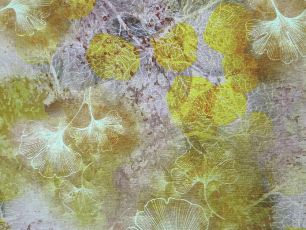 Šatovka béžovo-žltá "listy" 