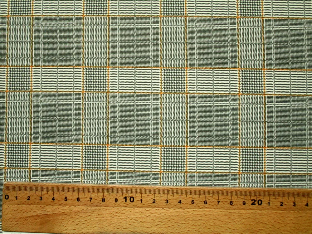 Šatovka maslovo-sivá "horčicové káro"