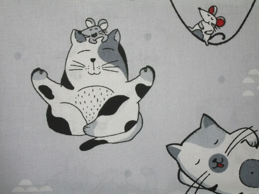 Bavlna sivá "mačky" 