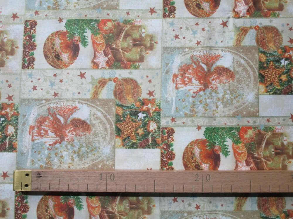 Bavlna maslová "vianočný motív"