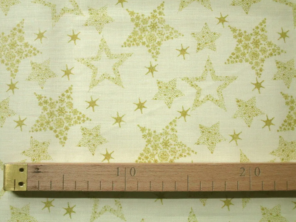 Bavlna svetložltá "hviezdičky"