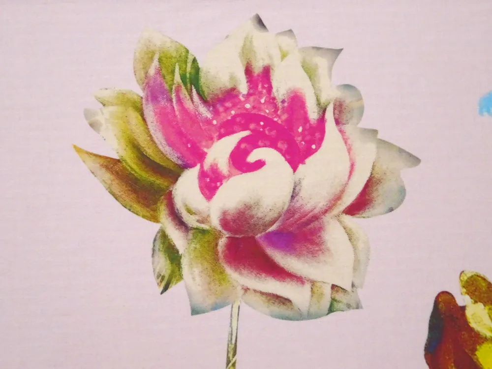 Šatovka svetloružová "kvety" - bordúra jednostranná 