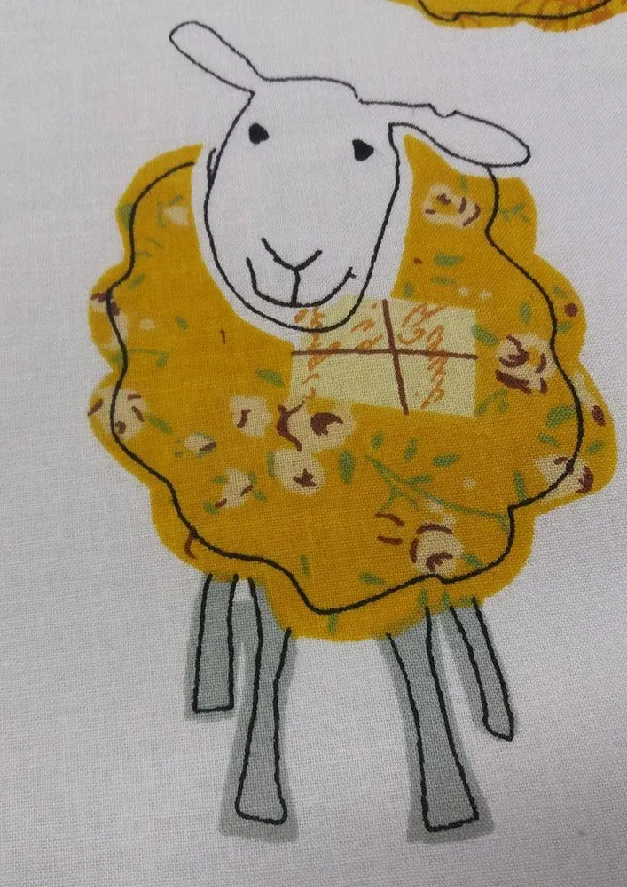 Bavlna biela "ovečky"