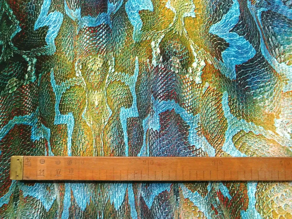 Úplet zeleno-modrý "hadí vzor"