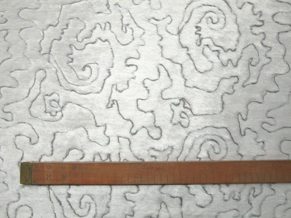 Kožušina maslová "sivé vlnky" - nízky vlas 