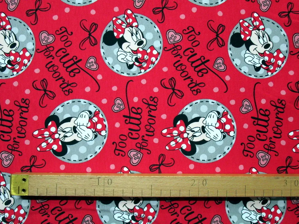 Teplákovina červená "Minie" 