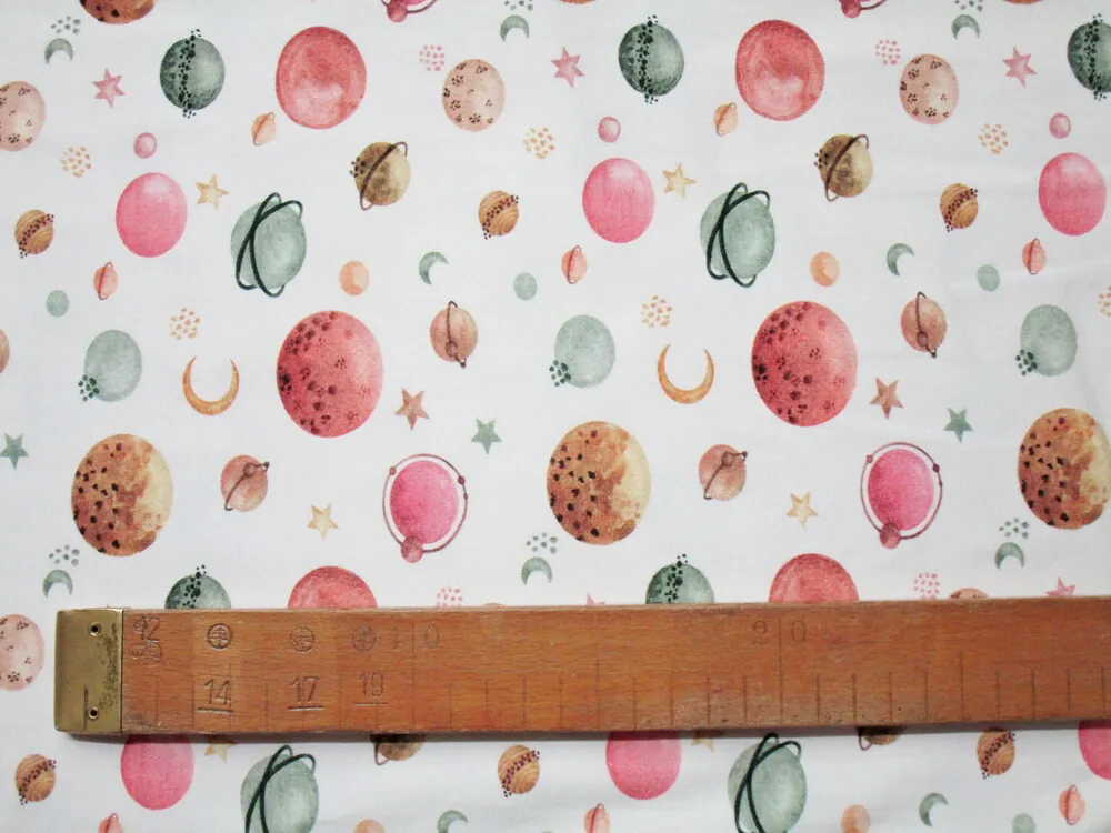 Úplet smotanový "planéty, hviezdičky" 