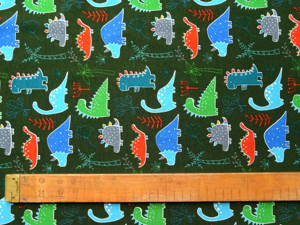 Úplet tmavozelený "dinosaurus"