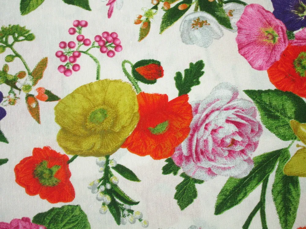 Poťahovka maslová "pestrofarebné kvety"