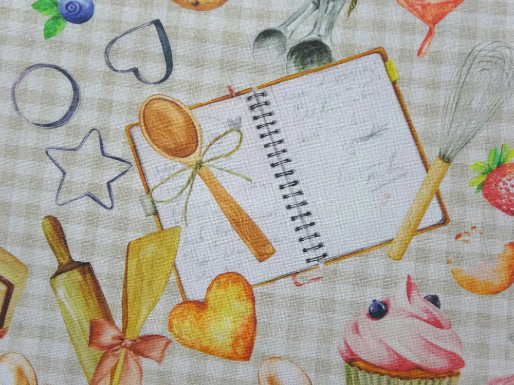 Poťahovka bielo-béžová "pečenie" 