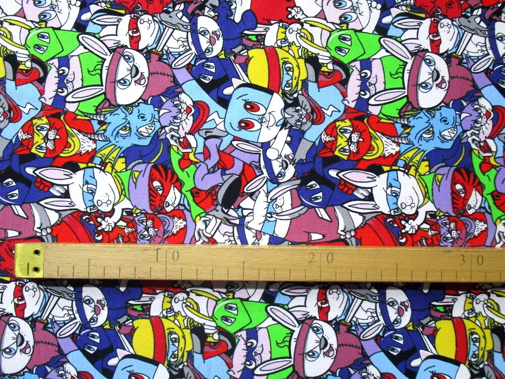 Teplákovina farebná "zvieratká bojovníci" 