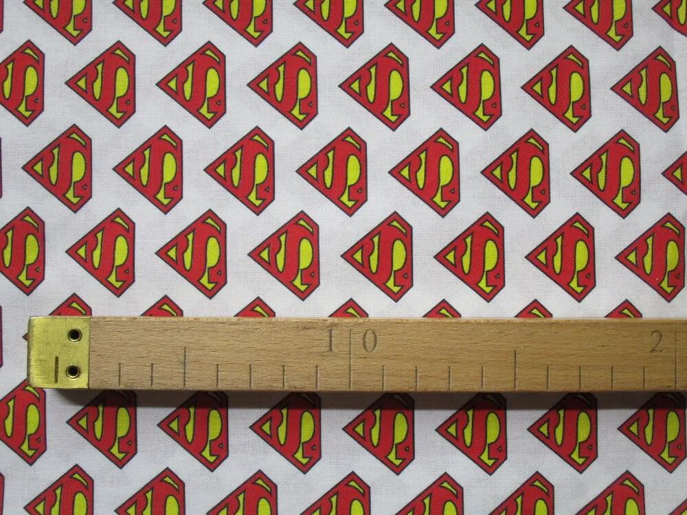 Bavlna biela "SUPERMAN" - licencovaná 