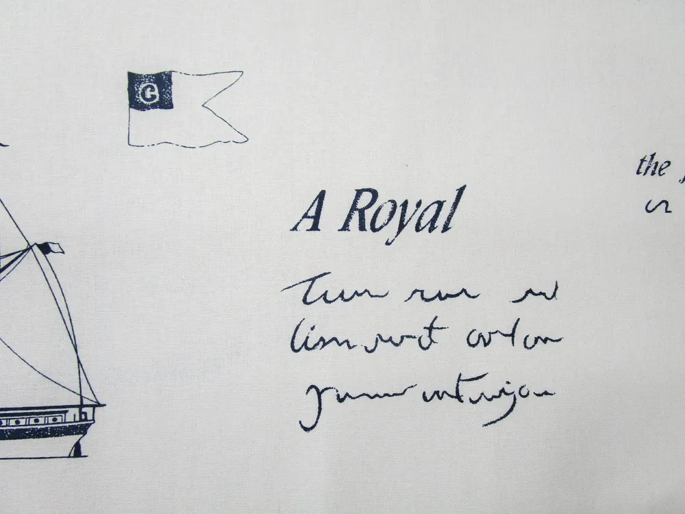 Bavlna maslová "tmavomodrá plachetnica"