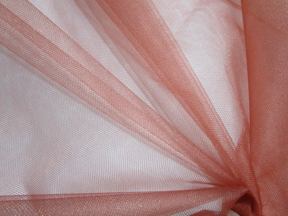 Tyl shining "tehlový"