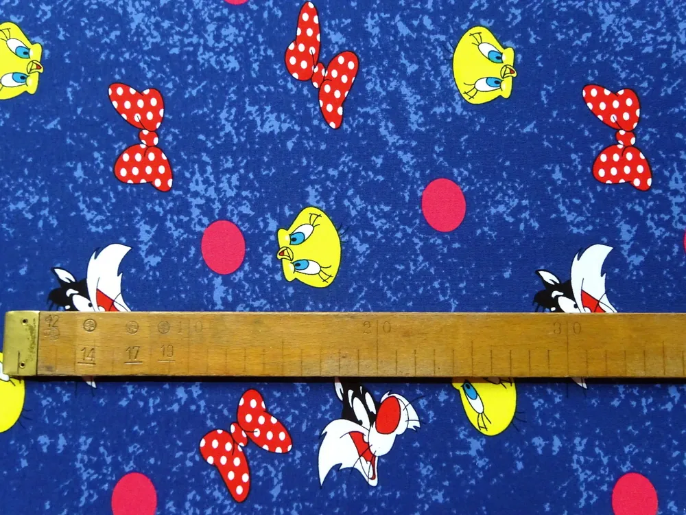 Úplet modrý "Silvester a Tweetee"