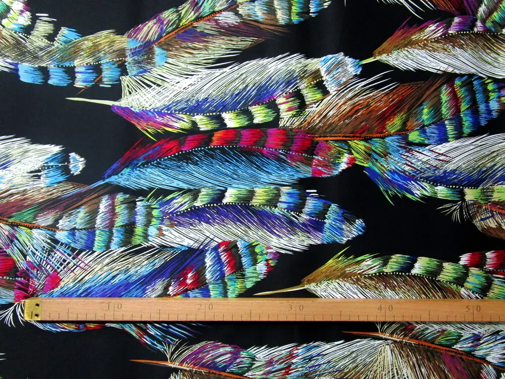 Satén bavlnený elastický čierny "pierka" - matný 