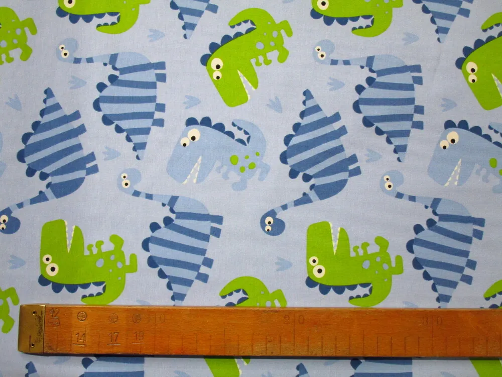 Úplet modrý "dinosaurus, krokodíl"