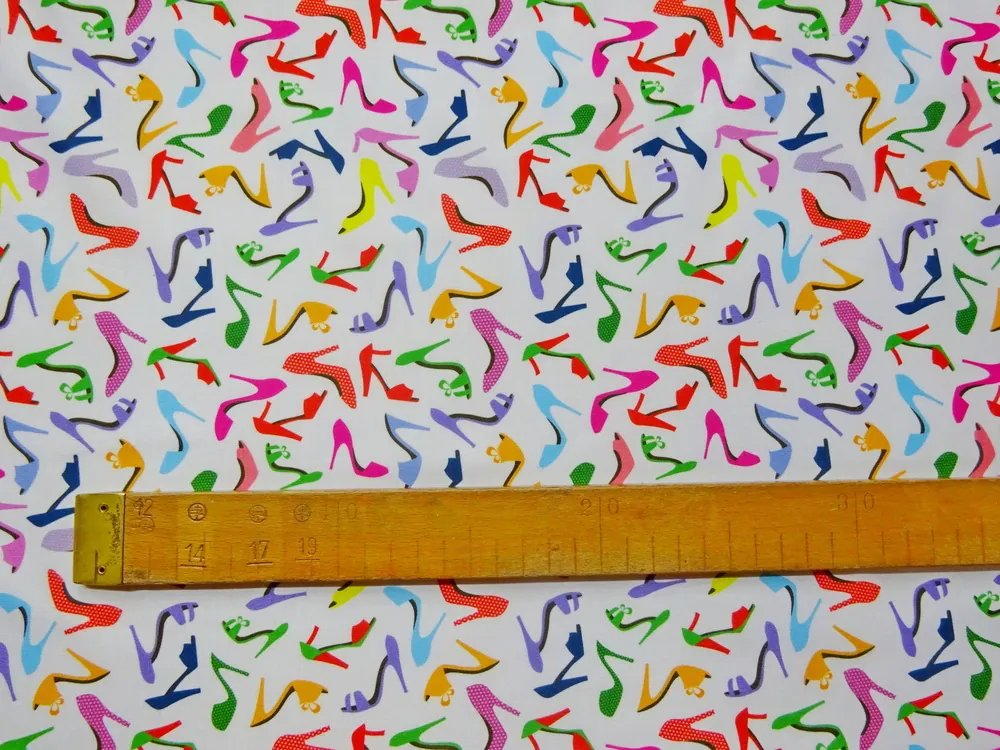 Úplet biely "farebné dámske lodičky"