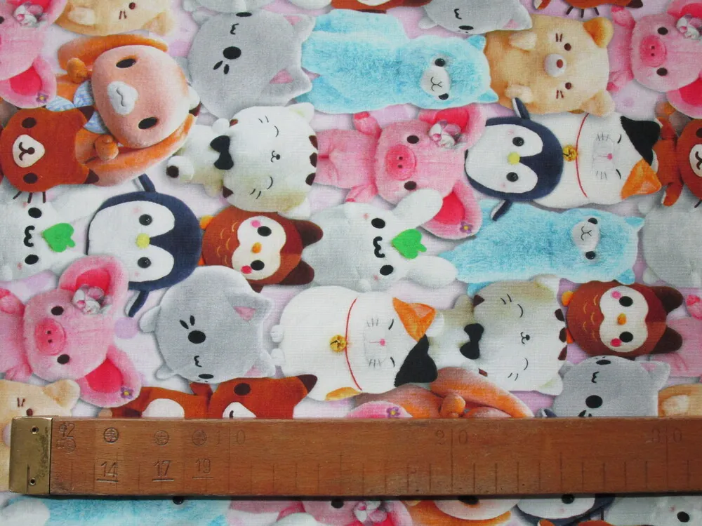 Úplet farebný "zvieratká" - talianska digitálna tlač