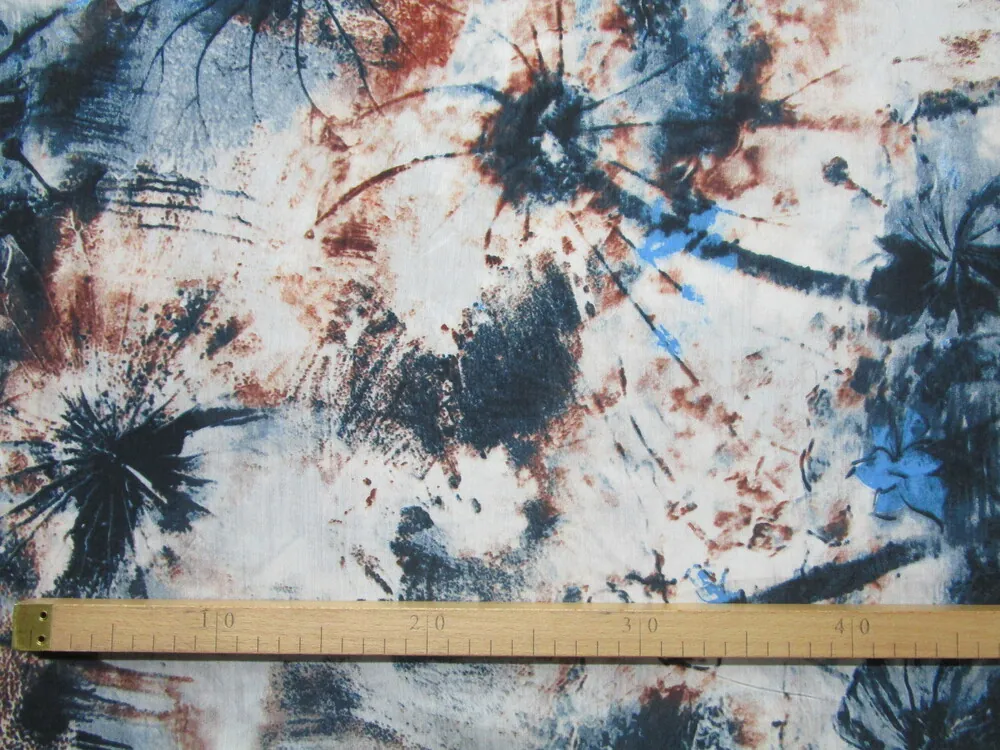 Šatovka sivo-hnedo-modrá "batika"