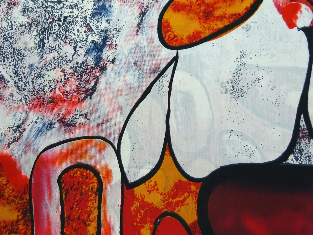 Šatovka maslová "farebný abstraktný vzor"