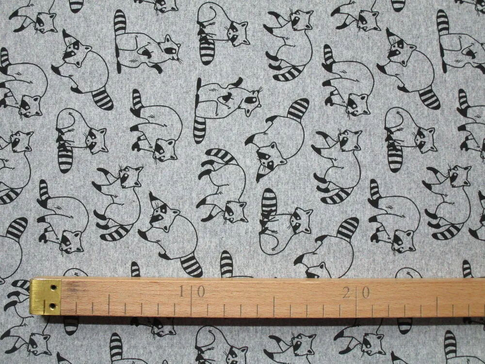 Teplákovina sivá "čierny medvedík čistotný"