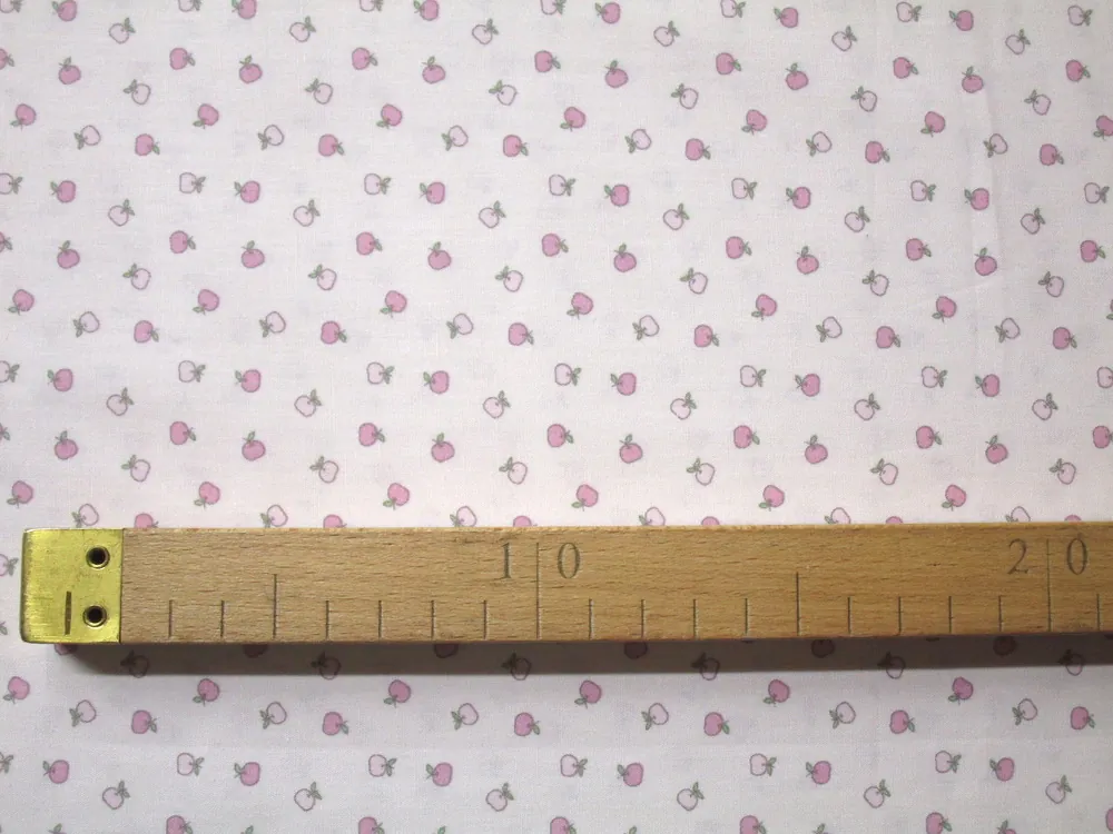 Bavlna púdrová "ružové jabĺčka" 