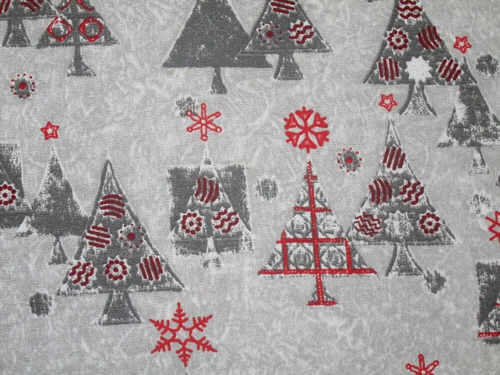 Poťahovka sivá "sivé vianočné stromčeky"