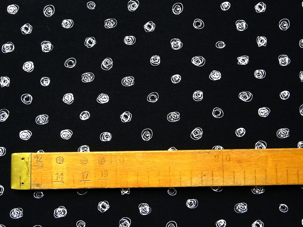 Úplet čierny "biele bodky"