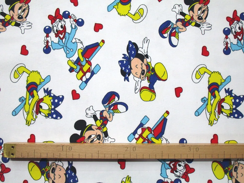 Teplákovina biely "Disney postavičky"