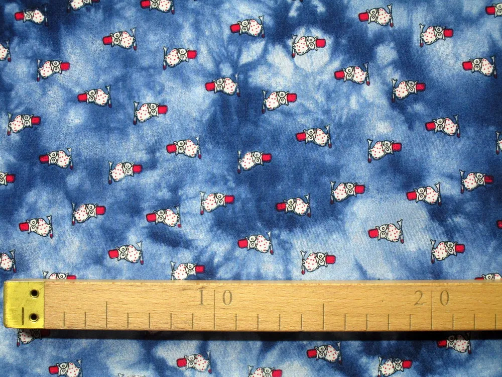 Šatovka modrá batika "sova"