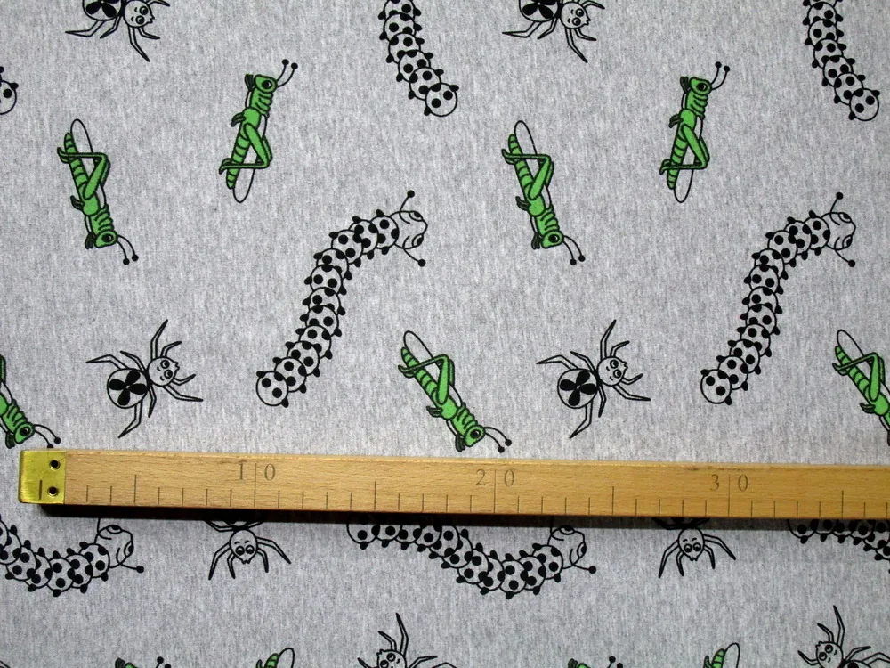 Teplákovina sivá "hmyz"