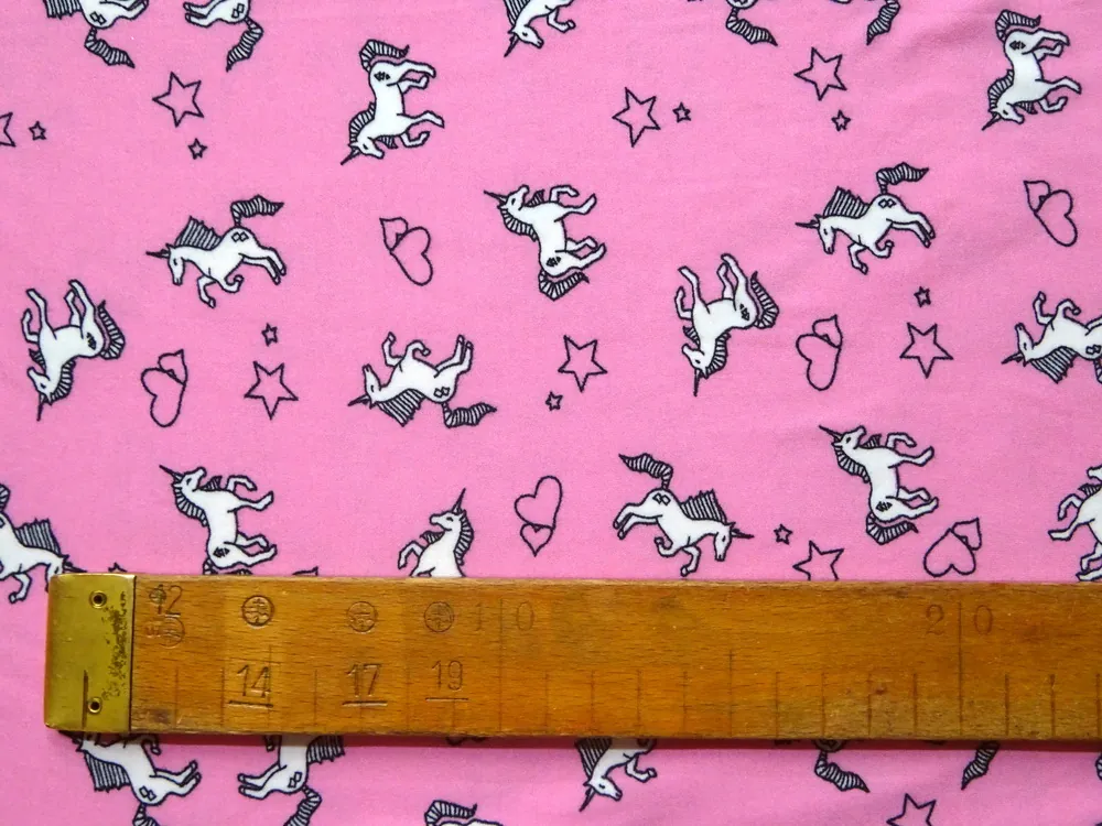 Úplet ružový "malý jednorožec" 