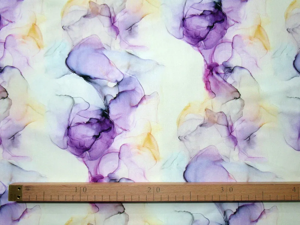 Teplákovina žlto-mintová "abstraktný vzor"