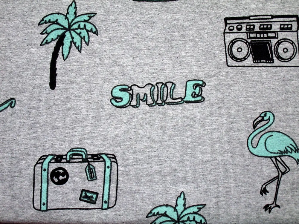 Teplákovina sivý melír "holiday" 