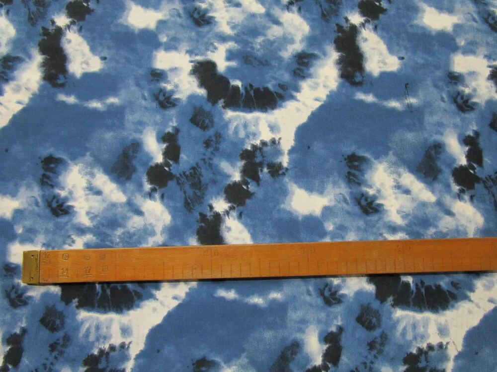 Šatovka bielo-modro-čierna "batika" - talianska kolekcia 