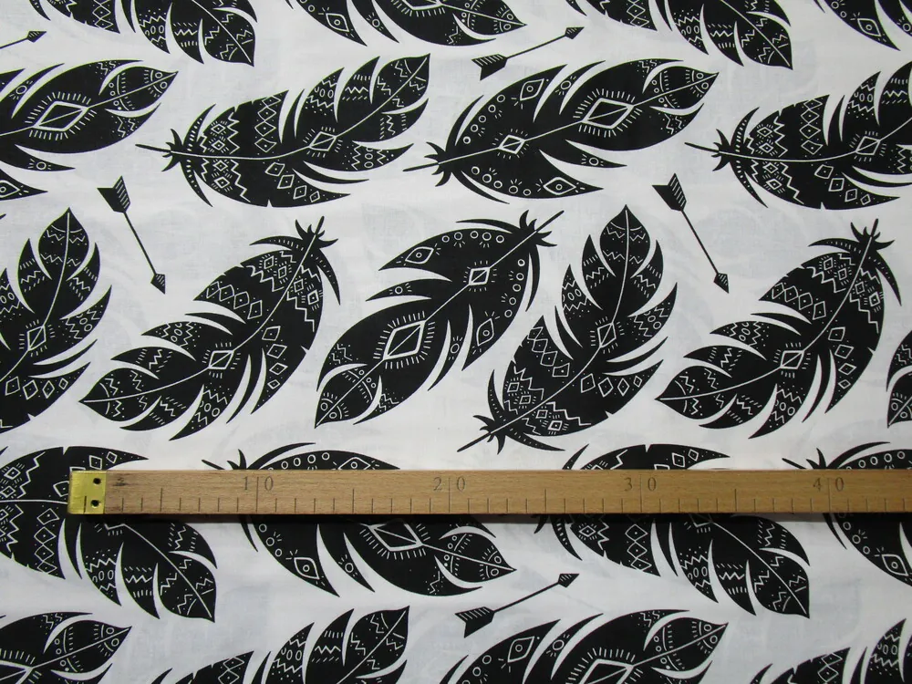 Bavlna biela "čierne pierka" 