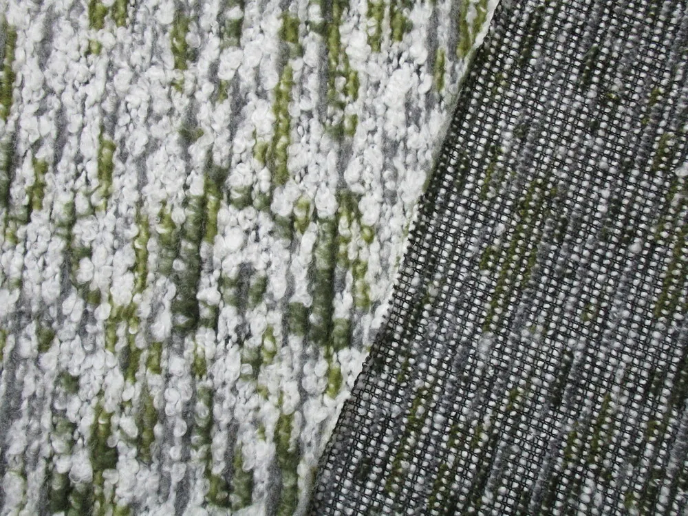 Kabátovina "bielo - sivo - zelená" 