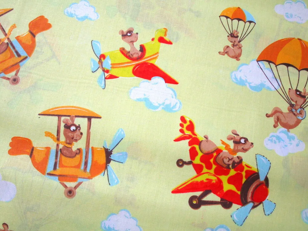 Bavlna žltá "psík pilot" 