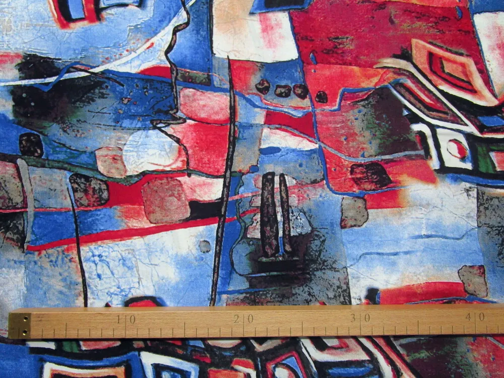 Šatovka červeno-modrá "vzorovaná"