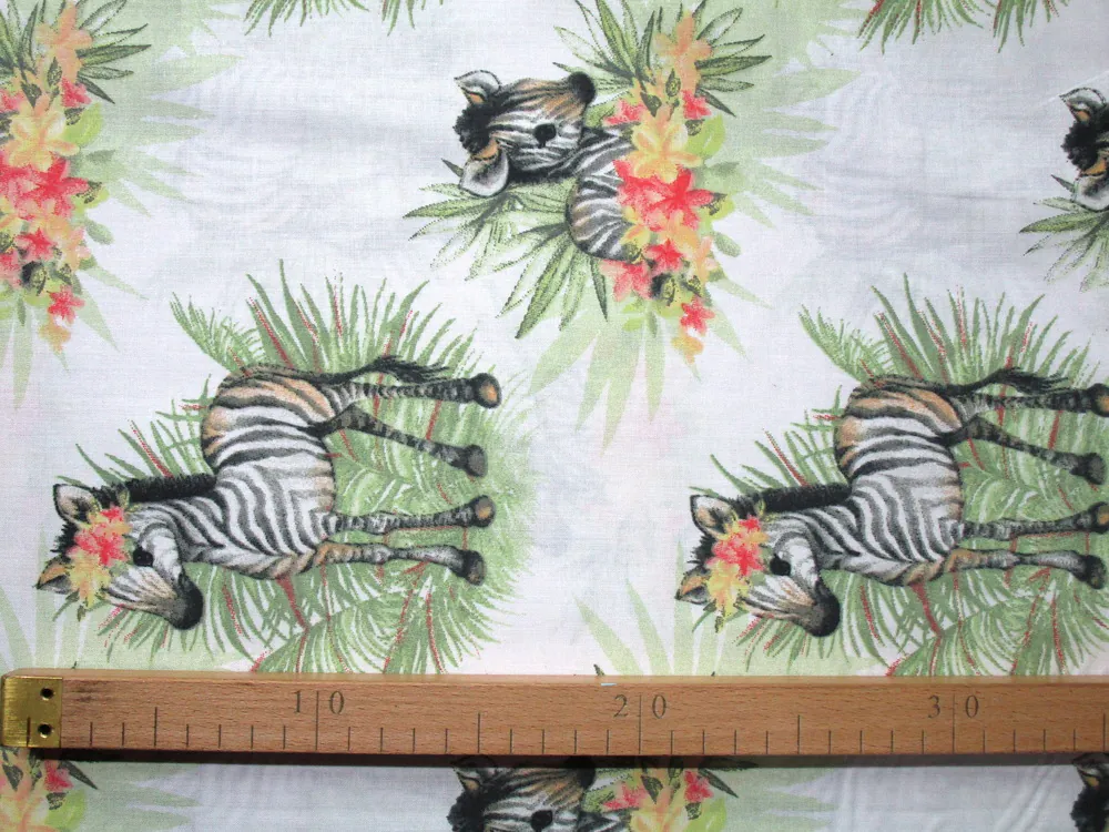 Bavlna biela "zebra" 