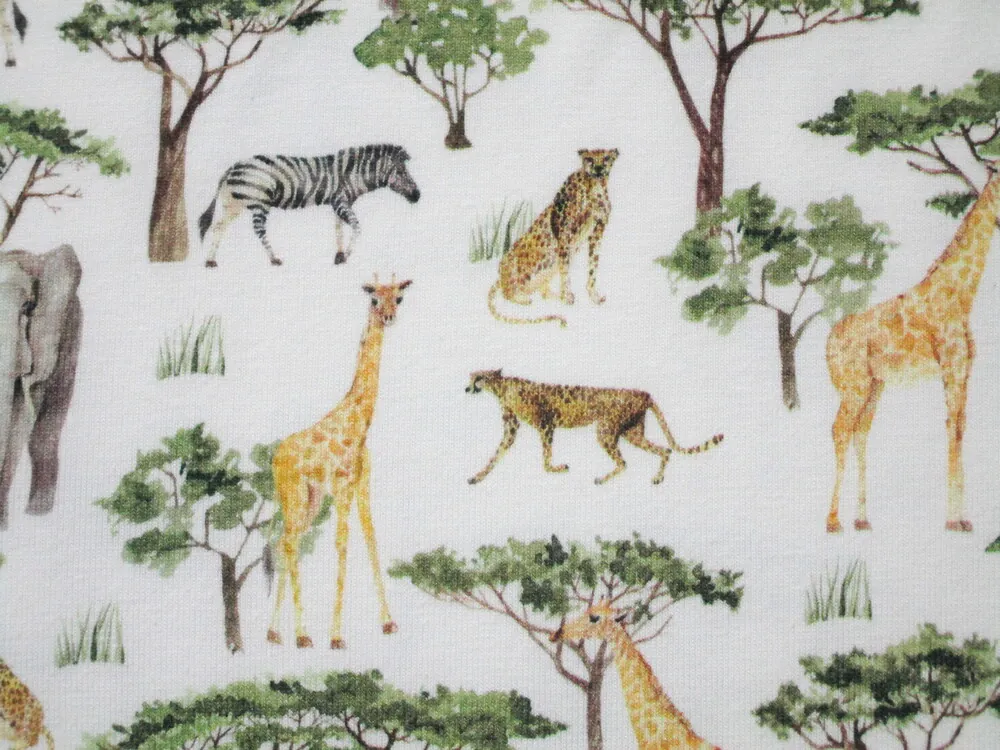 Úplet smotanový "safari zvieratká" 