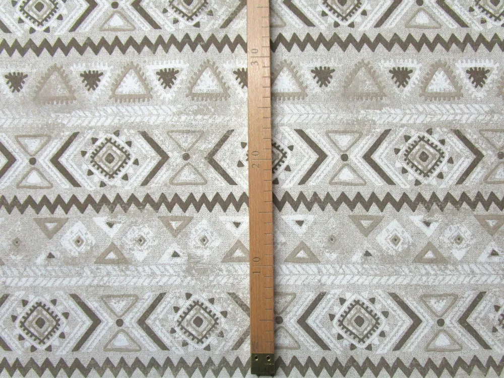 Poťahovka béžová "bielo-hnedý vzor" - zbytok