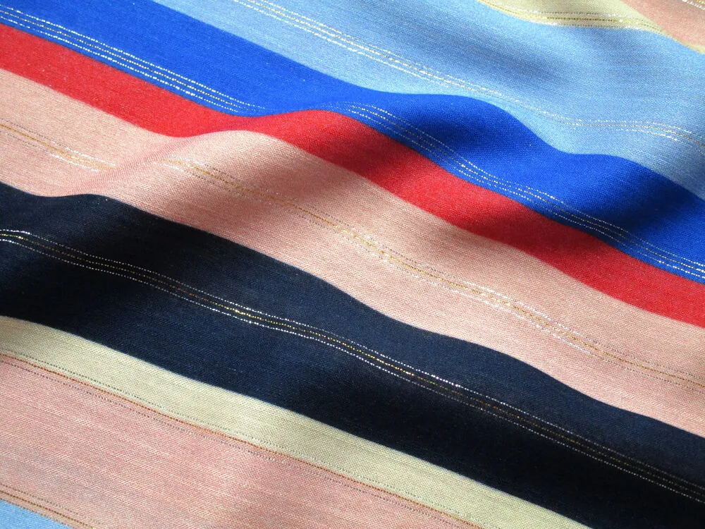 Šatovka farebná "strieborný a zlatý pásik"