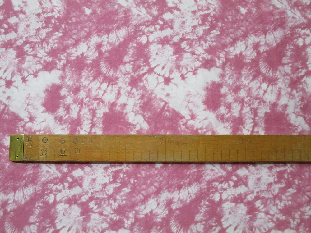 Šatovka smotanovo-ružová "batika" 