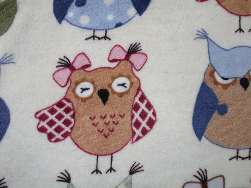 Fleece maslový "sovy"