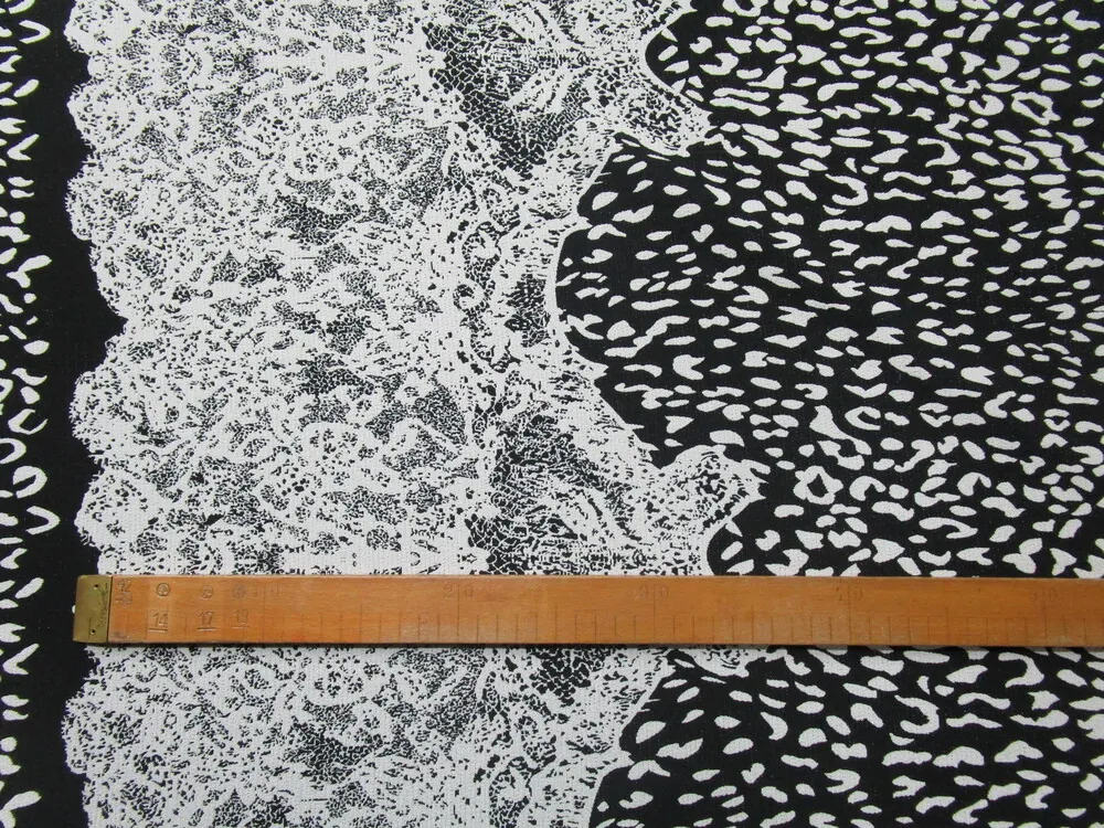 Žakard čierny "svetlosivý vzor" - raport 